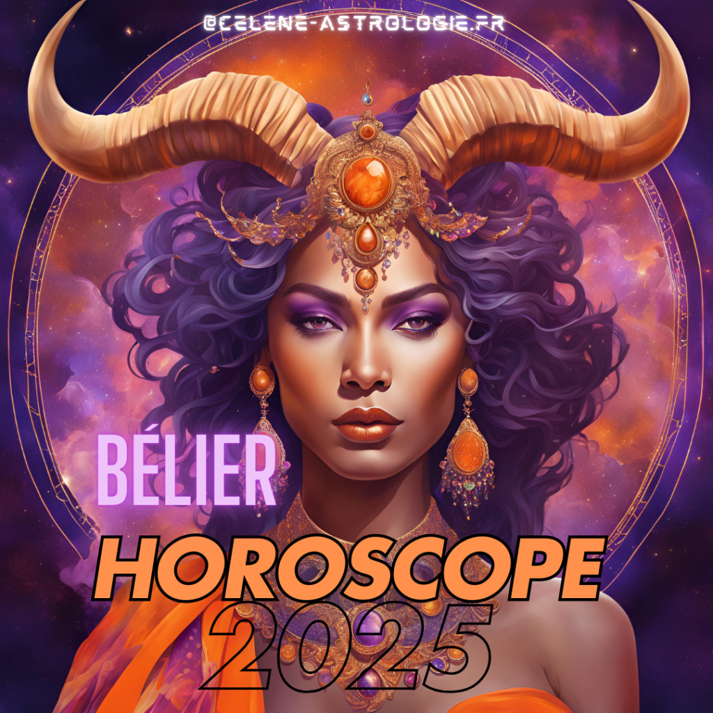 Belier horoscope 2025 Creation digitale magali tranchant